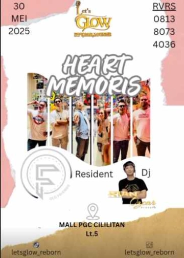 LETS GLOW (PGC) LTV LOUNGE BAR JAKARTA - HEART MEMORIES
