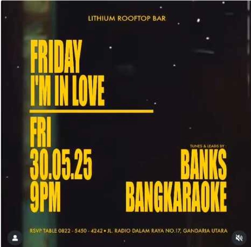 LITHIUM ROOFTOP JAKARTA - FRIDAY I