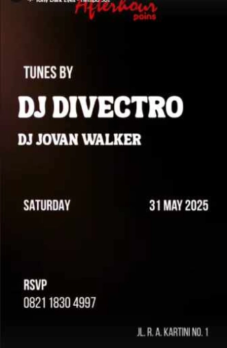 AFTERHOUR POINS JAKARTA - SATURDAY