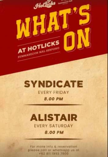 HOTLICKS GADING SERPONG - SATURDAY
