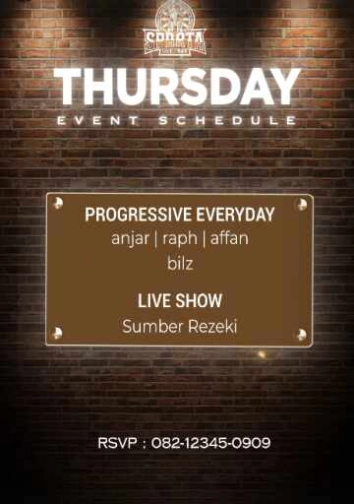 SPARTA LIVE BAR KEMANG JAKARTA - THURSDAY
