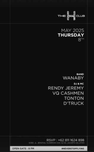 THE H CLUB SCBD JAKARTA - THURSDAY