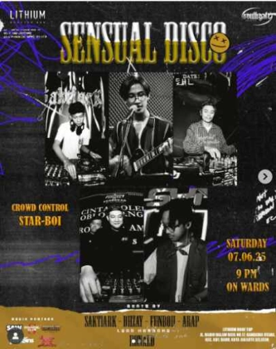 LITHIUM ROOFTOP JAKARTA - SENSUAL DISCO