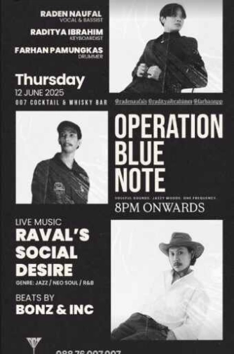 007 COCKTAIL & WHISKY BAR SENOPATI JAKARTA - OPERATION BLUE NOTE