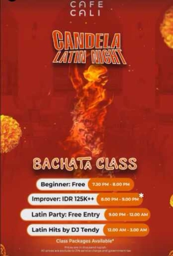 CAFE CALI JAKARTA - CANDELA LATIN NIGHT