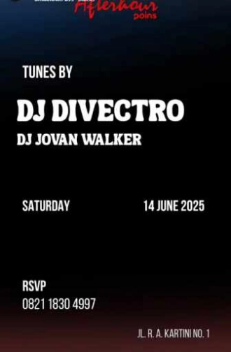 AFTERHOUR POINS JAKARTA - SATURDAY