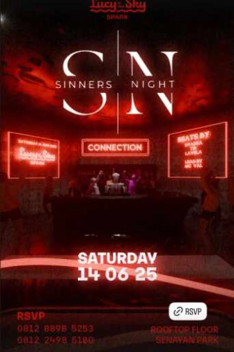 LUCY IN THE SKY SPARK SENAYAN JAKARTA - SINNER NIGHT