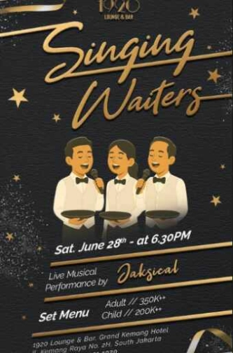 1920 LOUNGE KEMANG JAKARTA - SINGING WAITERS