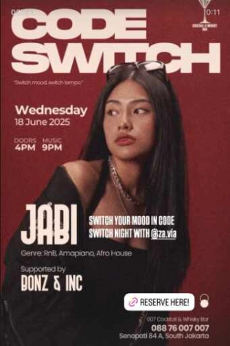 007 COCKTAIL & WHISKY BAR SENOPATI JAKARTA - CODE SWITCH