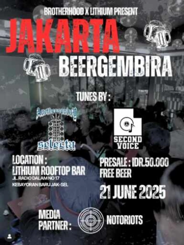 LITHIUM ROOFTOP JAKARTA - JAKARTA BEERGEMBIRA