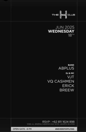 THE H CLUB SCBD JAKARTA - WEDNESDAY