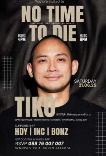 007 COCKTAIL & WHISKY BAR SENOPATI JAKARTA - NO TIME NO DIE