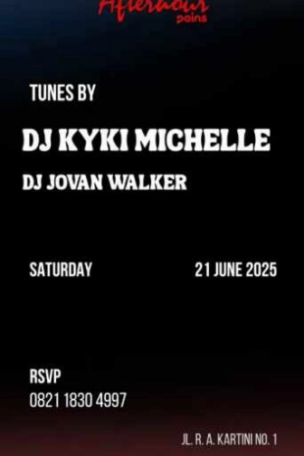 AFTERHOUR POINS JAKARTA - SATURDAY