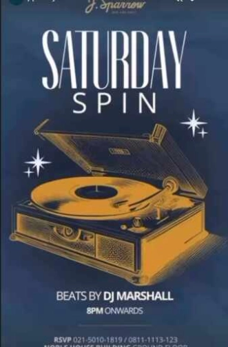 J SPARROW KUNINGAN JAKARTA - SATURDAY SPIN