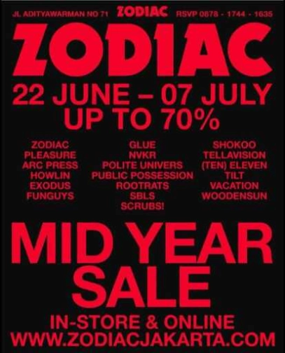 ZODIAC SENOPATI JAKARTA - MID YEAR SALE