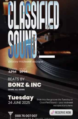 007 COCKTAIL & WHISKY BAR SENOPATI JAKARTA - CLASSIFIED SOUND