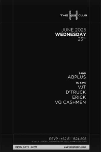 THE H CLUB SCBD JAKARTA - WEDNESDAY