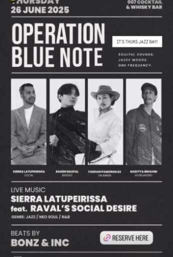 007 COCKTAIL & WHISKY BAR SENOPATI JAKARTA - OPERATION BLUE NOTE