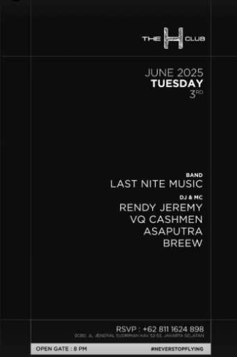 THE H CLUB SCBD JAKARTA - TUESDAY
