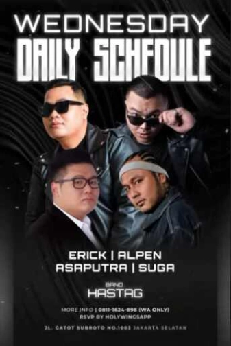 W SUPER CLUB TEBET JAKARTA - WEDNESDAY DAILY SCHEDULE