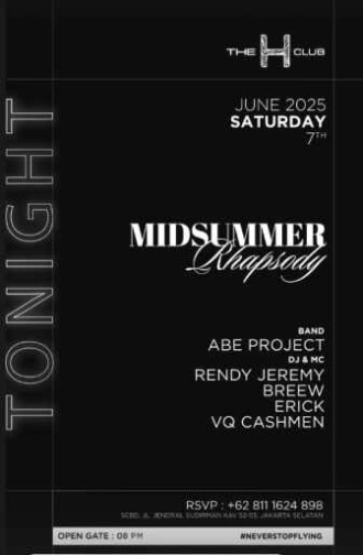THE H CLUB SCBD JAKARTA - SATURDAY