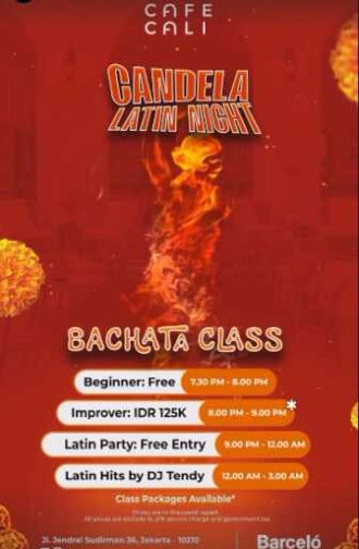 CAFE  CALI JAKARTA - CANDELA LATIN NIGHT