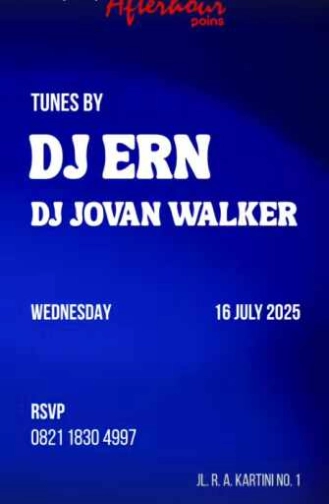AFTERHOUR POINS JAKARTA - WEDNESDAY