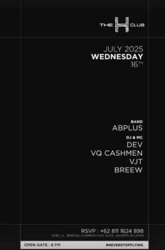 THE H CLUB SCBD JAKARTA - WEDNESDAY