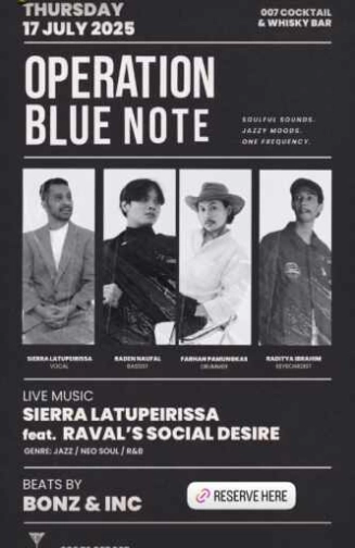 007 COCKTAIL & WHISKY BAR SENOPATI JAKARTA - OPERATION BLUE NOTE