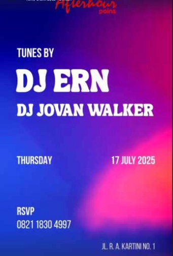AFTERHOUR POINS JAKARTA - THURSDAY
