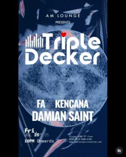 AM LOUNGE SCBD JAKARTA - TRIPLE DECKER