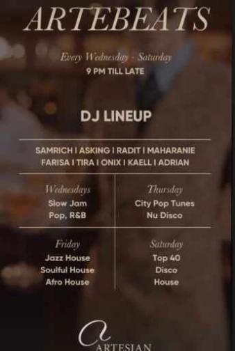 ARTESIAN SCBD JAKARTA - THURSDAY