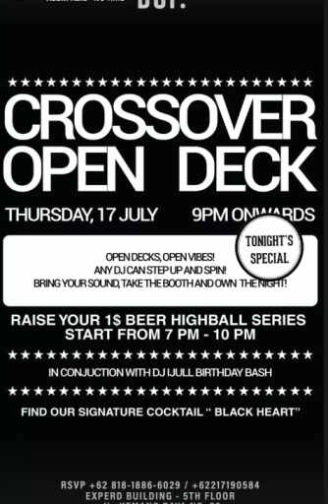 BOF KEMANG JAKARTA - CROSSOVER OPEN DECK