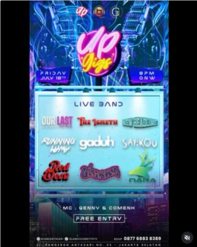 GLAMZ ANTASARI JAKARTA - GATHER AROUND WITH UP GIGS VOL.5