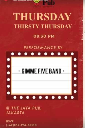 JAYA PUB MENTENG JAKARTA - THIRSTY THURSDAY