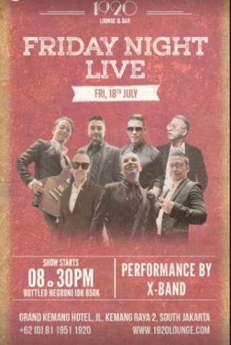 1920 LOUNGE KEMANG JAKARTA - FRIDAY NIGHT LIVE