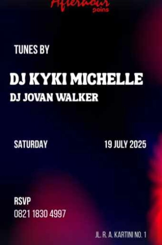 AFTERHOUR POINS JAKARTA - SATURDAY
