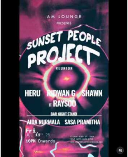 AM LOUNGE SCBD JAKARTA - SUNSET PEOPLE PROJECT