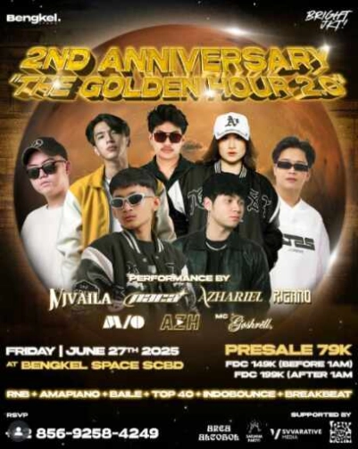 BENGKEL SCBD JAKARTA - BRIGHT JKT PRESENT : “ 2ND ANNIVERSARY ( THE GOLDEN HOUR 2.0 ) “ 💫✨