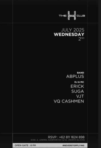 THE H CLUB SCBD JAKARTA - WEDNESDAY