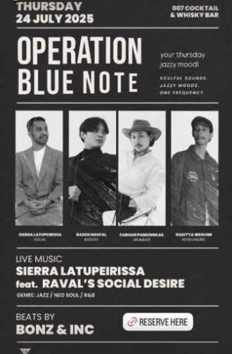 007 COCKTAIL & WHISKY BAR SENOPATI JAKARTA - OPERATION BLUE NOTE