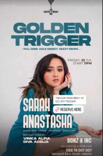 007 COCKTAIL & WHISKY BAR SENOPATI JAKARTA - GOLDEN TRIGGER