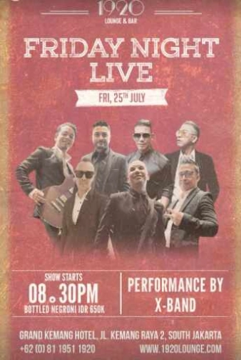 1920 LOUNGE KEMANG JAKARTA - FRIDAY NIGHT LIVE