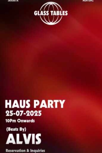 GLASS TABLE MENTENG JAKARTA - HAUS PARTY