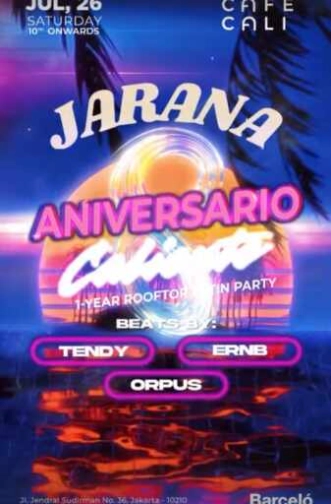 CAFE CALI JAKARTA - JARANA ANIVERSARIO