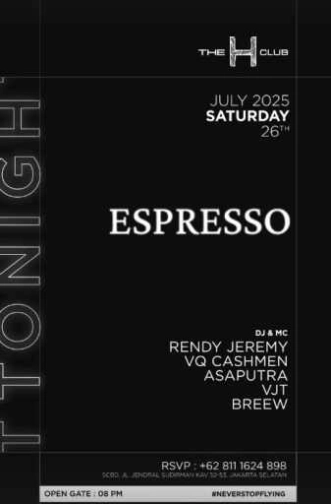 THE H CLUB SCBD JAKARTA - SATURDAY