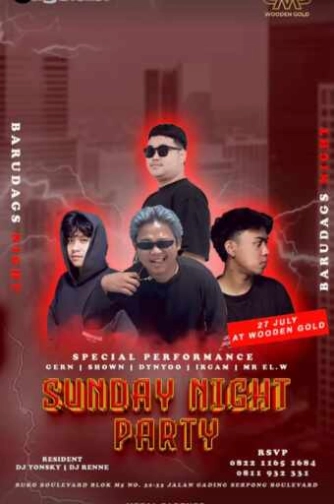 WOODEN BAR RESTO GADING SERPONG - SUNDAY NIGHT PARTY