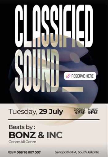 007 COCKTAIL & WHISKY BAR SENOPATI JAKARTA - CLASSIFIED SOUND