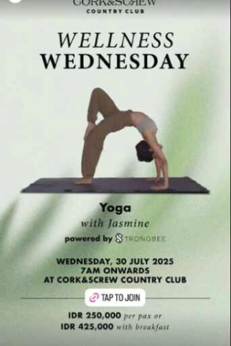CORK & SCREW SENAYAN JAKARTA - WELLNESS WEDNESDAY