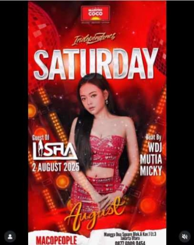 MAESTRO COCO MANGGA DUA JAKARTA - SATURDAY